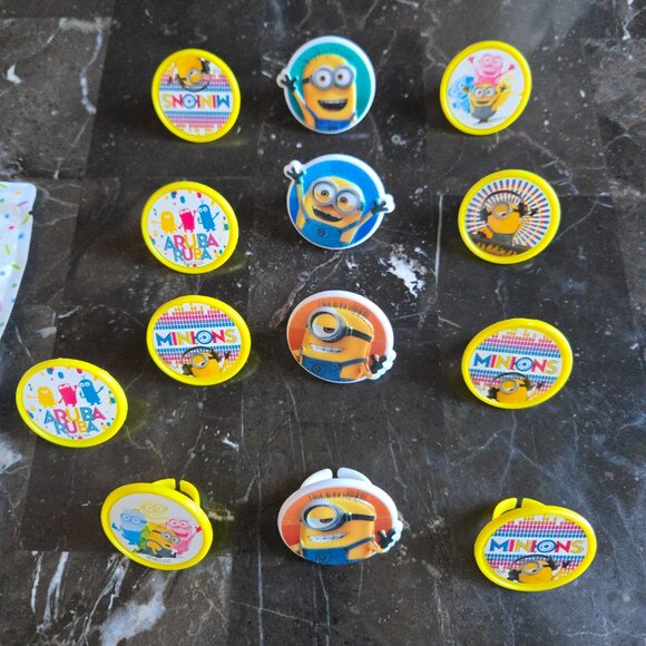 New Minions/Banana Gluten-Free SPRINKLES(4 oz.) for Cakes + 13 Cupcake Rings - Picture 3 of 4
